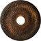 Ekena Millwork Bailey Ceiling Medallion (Fits Canopies up to 5 3/4"), Hand-Painted Rust, 18"OD x 3 3/4"ID x 1 1/2"P CM18BIRUS - alternate 1